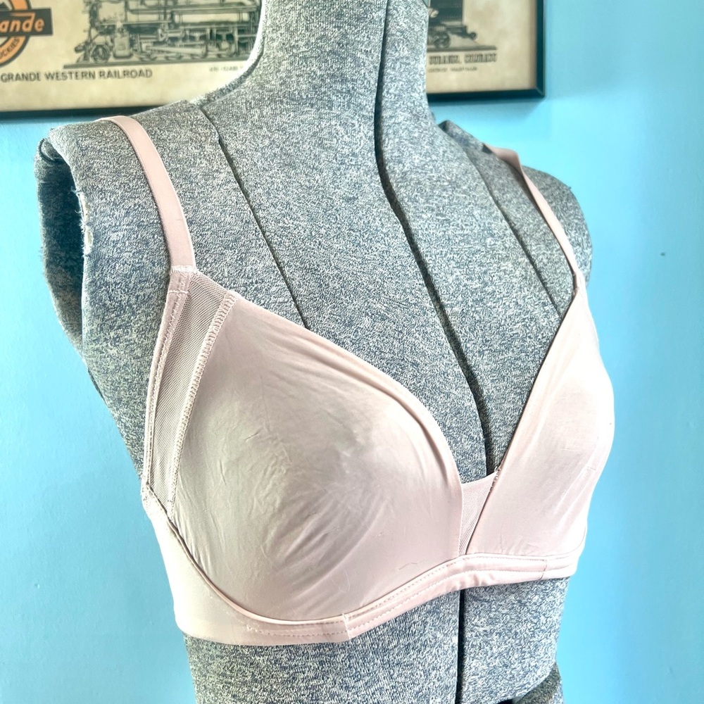 Madewell Pale Blush Seamless Wireless Bra